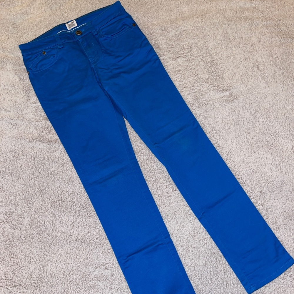 Armani boys jeans, size 10, bright blue, worn few times.